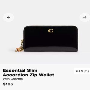 Coach Essential Slim Wallet with Charms